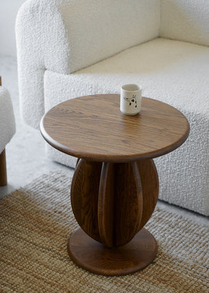CITRUS HIGH coffee table / Dark oak SYLVAIN WILLENZ