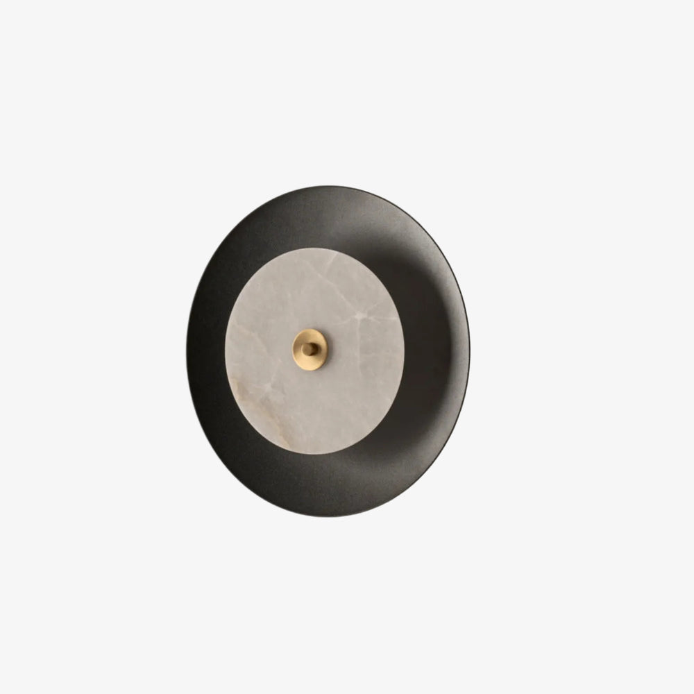 Kinkiet Coss — Aromas Del Campo, obudowa czarna z elementem alabastru, widok frontalny