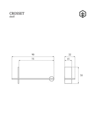 CROSSET shelf Tamo