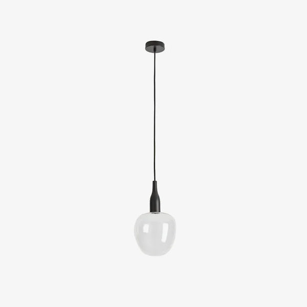 Lampa wisząca C1012 — Aromas Del Campo, szklany klosz mleczny, zawieszenie na czarnym sznurze