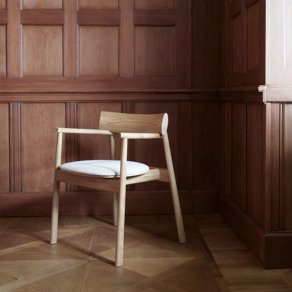 ELIPSA SOFT chair / Natur oak / Boucle sand Tamo