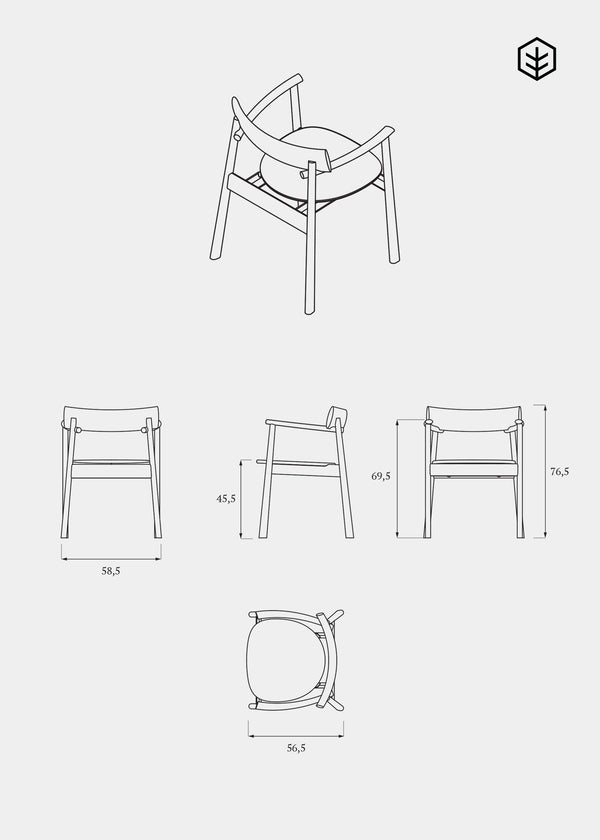 ELIPSA chair / Natur oak Tamo