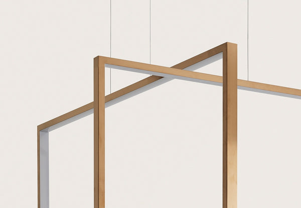 Frame — zbliżenie na połączenie drewnianych elementów, struktura geometryczna