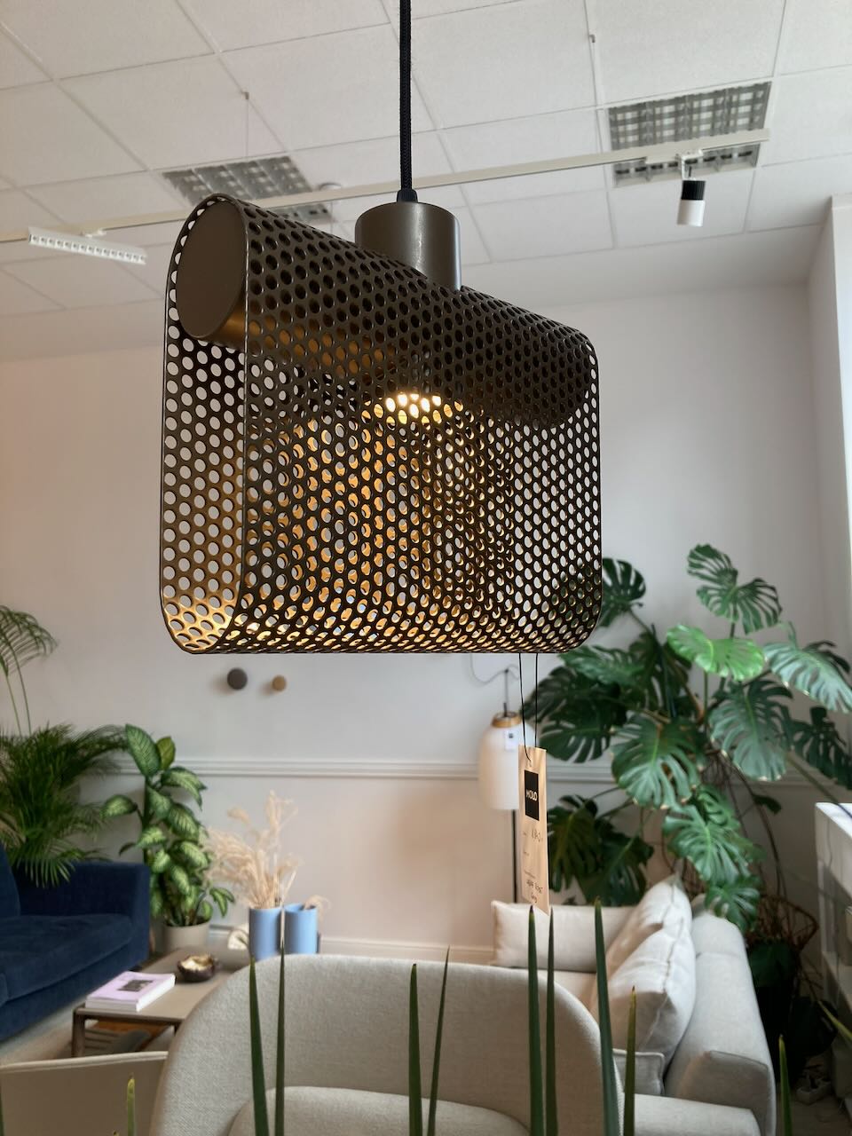 Lampa wisząca Ligne Roset Grid Bronze – Stal Perforowana / Brąz (Produkt z ekspozycji)