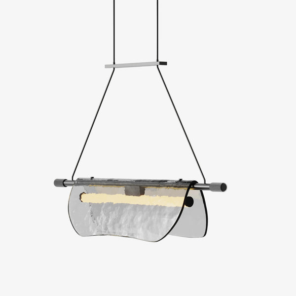 Lampa wisząca Lida — Aromas Del Campo, konstrukcja metalowa z abażurem, widok z przodu