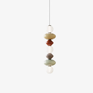 Lampa wisząca Mapi V — Aromas Del Campo, kompozycja kulek i elementów geometrycznych, widok frontalny