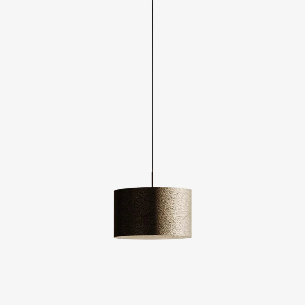 Lampa wisząca Rems — Aromas Del Campo, abażur cylindryczny dwukolorowy czarno-beżowy
