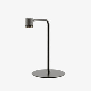 Lampa stołowa Tea — Aromas Del Campo, metal czarny, wysoki trójnóg, głowica cylindryczna