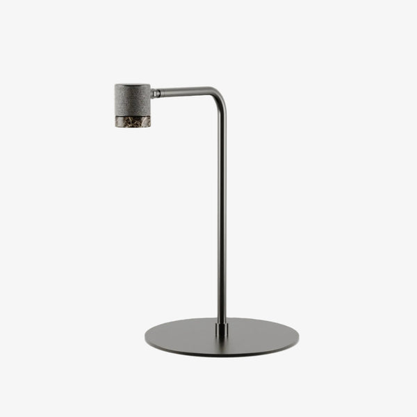 Lampa stołowa Tea — Aromas Del Campo, metal czarny, wysoki trójnóg, głowica cylindryczna