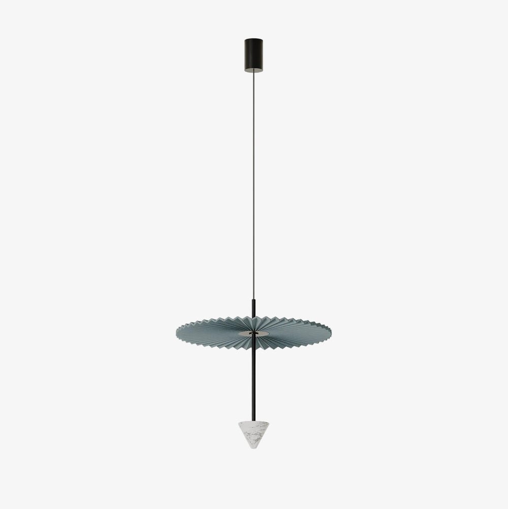Lampa wisząca Vant — Aromas Del Campo, metalowy talerz w kolorze szarym, widok z przodu