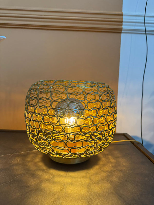 Lampa stołowa Ligne Roset Jali Brass – Mosiężna / Ażurowa (Produkt z ekspozycji)