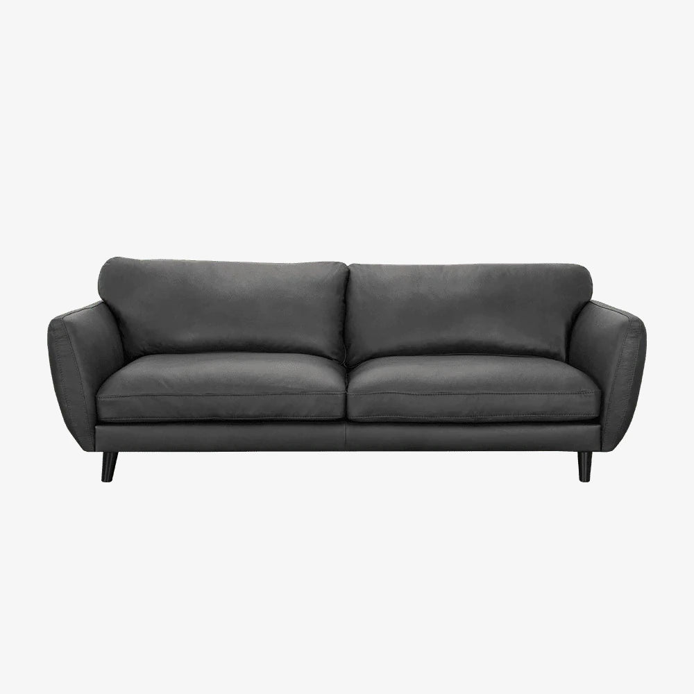 Sofa Brera — Vilmers, tapicerka skóra naturalna, widok z przodu
