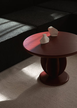 CITRUS LOW coffee table / Burgundy ash SYLVAIN WILLENZ