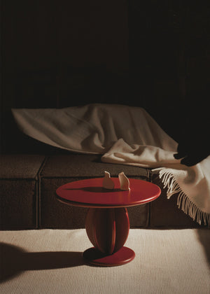 CITRUS LOW coffee table / Burgundy ash SYLVAIN WILLENZ