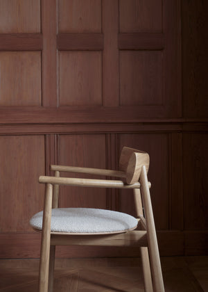 ELIPSA SOFT chair / Natur oak / Boucle sand Tamo