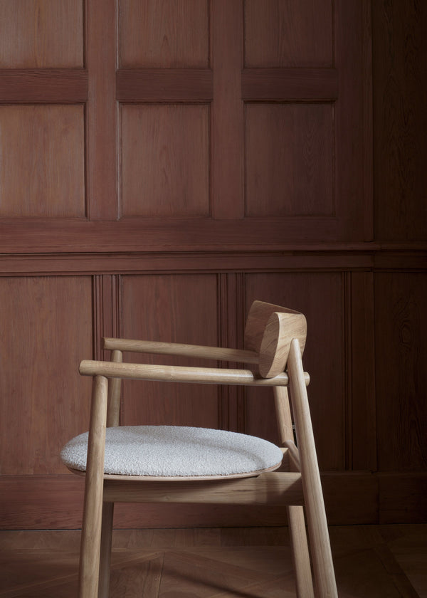 ELIPSA SOFT chair / Natur oak / Boucle sand Tamo