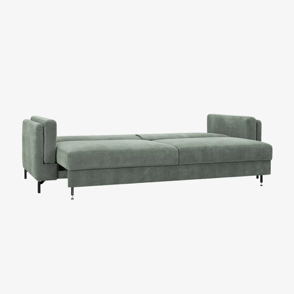 Hazel — sofa rozłożona w pozycję łóżka, widok z góry