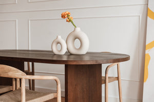 Lars — dwa wazon ceramiczne na blacie, dekoracja stołu
