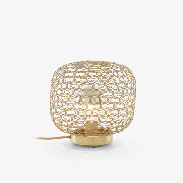 Lampa stołowa Ligne Roset Jali Brass – Mosiężna / Ażurowa (Produkt z ekspozycji)