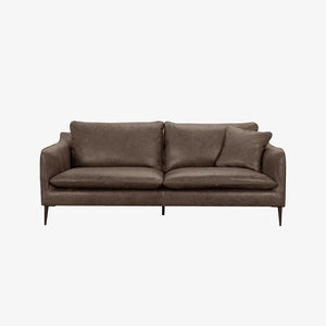 Sofa Linden — Vilmers, tapicerka skóra naturalna, widok z przodu