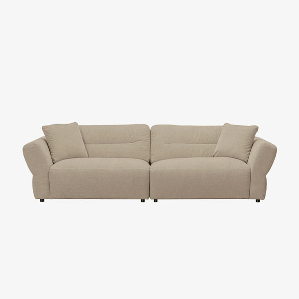 Sofa Meadow — Vilmers, tapicerka w tkaninie beżowej, widok z przodu