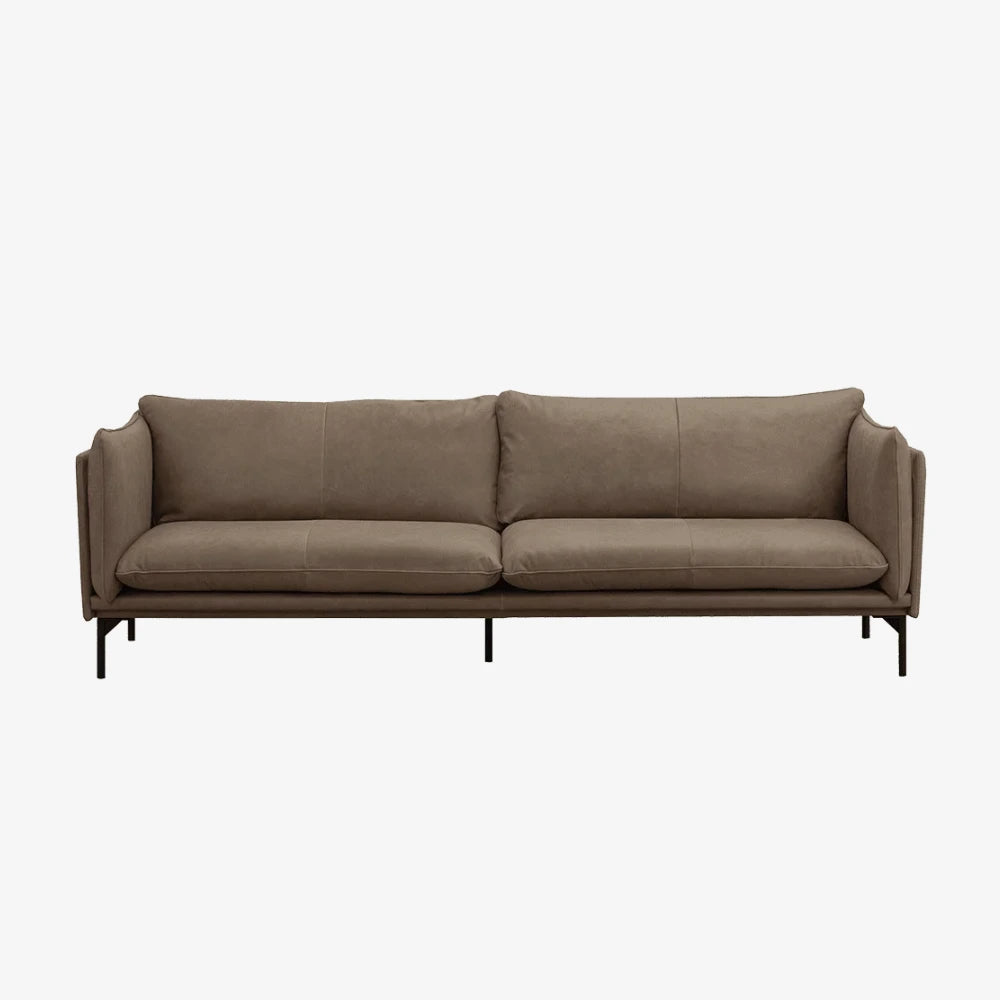 Sofa River — Vilmers, tapicerka w tkaninie taupe, widok z przodu