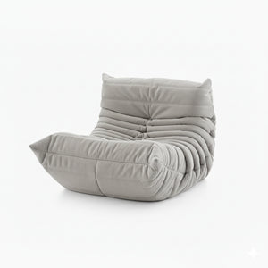 Fotel Togo Ligne Roset – Alcantara Pearl (OUTLET – Dostępny od ręki)