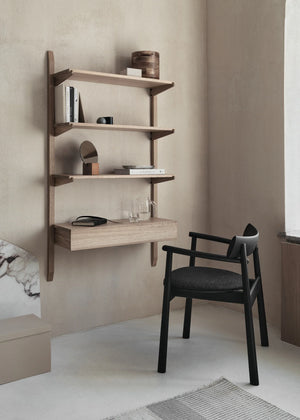 Elipsa Soft — w minimalistycznym salonie, ujęcie lifestyle z półkami