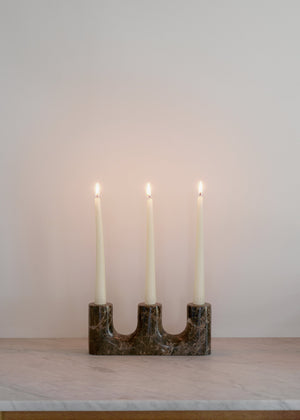 TRILO candle holder / Dark Tamo