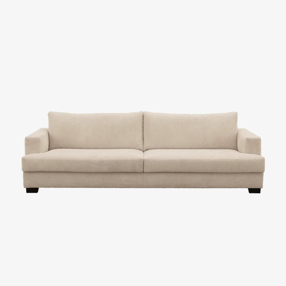 Sofa Waterfall — Vilmers, tapicerka w tkaninie, widok z przodu